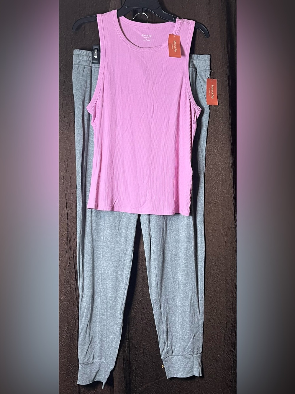 Pijamas Women’s State Day Color Thuliannpink & Grey Size Large NWT